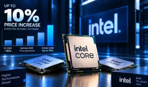 Intel тоже поднимает цены на 10% с 5 октября: второй удар по кошельку сборщика